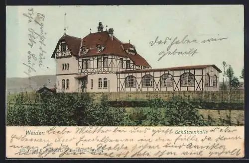 AK Weiden / Oberpfalz, Gasthaus Schützenhalle