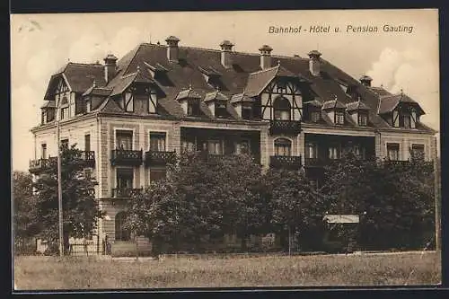 AK Gauting, Bahnhof-Hotel und Pension