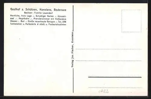 AK Konstanz, am Gasthof zum Schützen