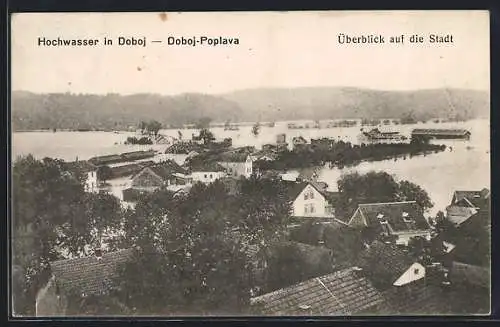 AK Doboj, Überblick über die Stadt bei Hochwasser