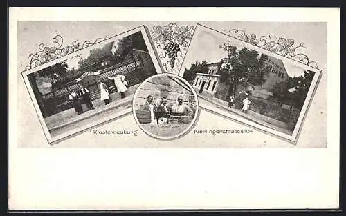 AK Klosterneuburg, Jerlek`s Weinhaus mit Weingarten, Kierlingerstrasse 104