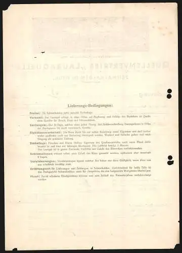 Rechnung Schmalkalden in Thür. 1941, H. & A. Leidolph, Quellenvertrieb Lauraquelle, Ortsansicht aus alter Zeit