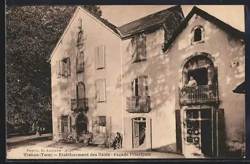 AK Trébas /Tarn, Etablissement des Bains, Facade Principale