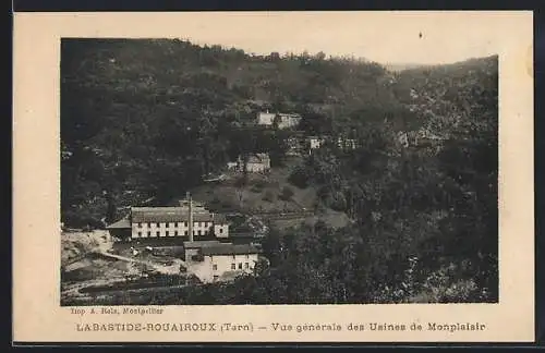 AK Labastide-Rouairoux /Tarn, Vue générale des Usines de Monplaisir