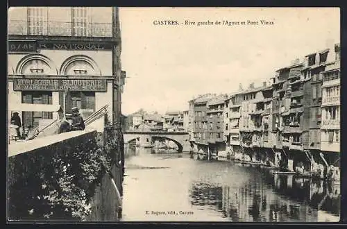 AK Castres, Rive gauche de l`Agout et Pont Vieux