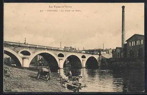 AK Castres /Tarn, Le Pont de Metz