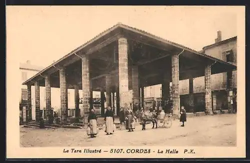 AK Cordes /Tarn, La Halle