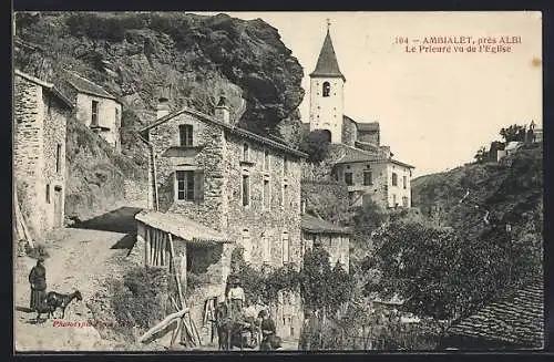 AK Ambialet près Albi, Le Prieuré vue de l`Eglise