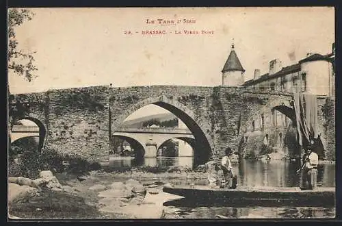 AK Brassac /Tarn, Le vieux Pont