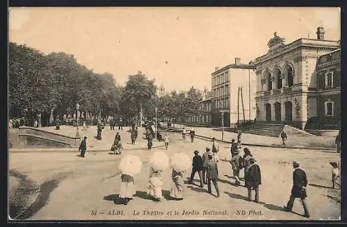 AK Albi, Le Théâtre et le Jardin National