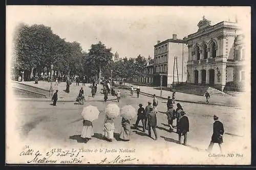 AK Albi, Le Thèatre et le Jardin National