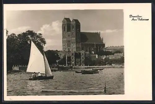 AK Prenzlau, Segelboot am Ückersee