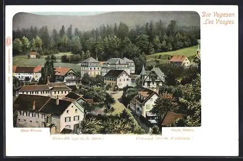 AK Hohwald, Teilansicht aus der Vogelschau