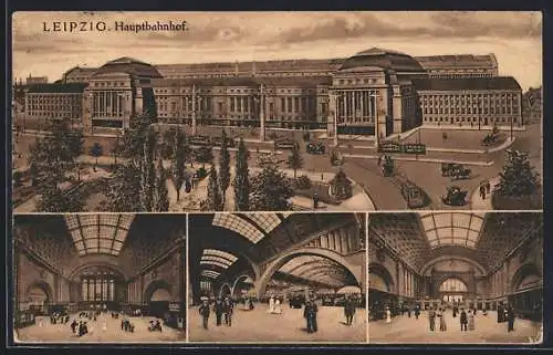 AK Leipzig, Hauptbahnhof, Strassenbahn
