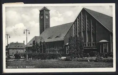 AK Oldenburg / O., Bahnhof