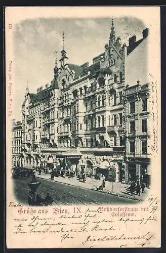 AK Wien, Nussdorferstrasse mit Colosseum