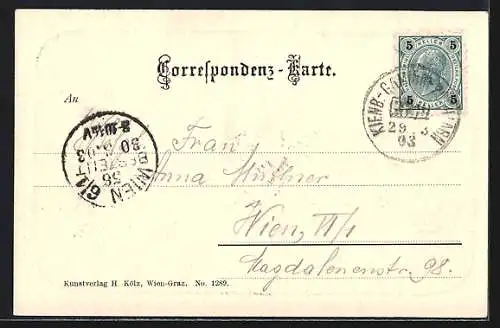 AK Lunz, Ortsansicht am Fluss