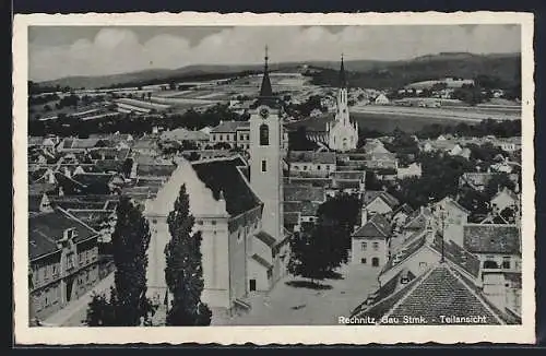 AK Rechnitz /Stmk., Teilansicht mit der Kirche