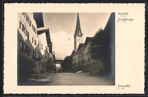 AK Kitzbühel, Partie in der Hauptstrasse