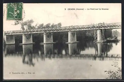 AK Cenon, Le Pont sur la Vienne