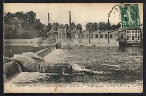 AK Châtellerault, Le Barrage sur la Vienne et la Manufacture Nationale d`Armes