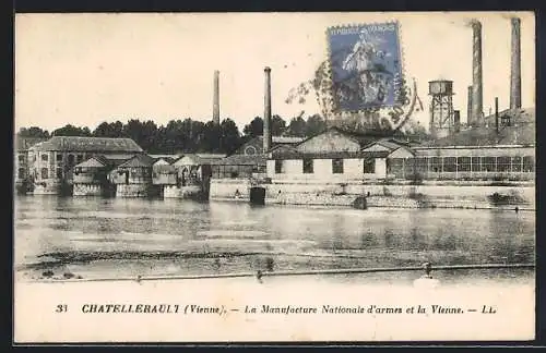 AK Chatellerault, La Manufacture Nationale d`armes et la Vienne