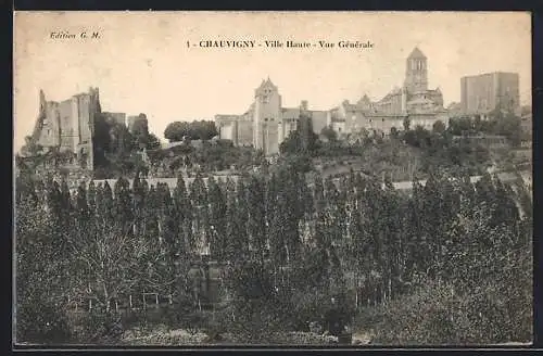 AK Chauvigny, Ville Haute, Vue Générale