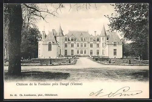 AK Dangé, Château de la Fontaine dans la Vienne