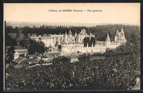 AK Dissay, Vue générale du château, Vienne