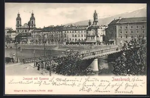 AK Innsbruck, Innquai mit Kaserne