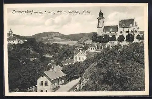 AK Emmersdorf an der Donau, Hofamt mit Kirche