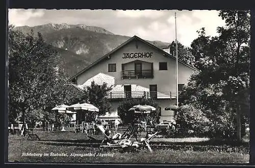 AK Schönberg im Stubaital, Alpengasthof Jägerhof