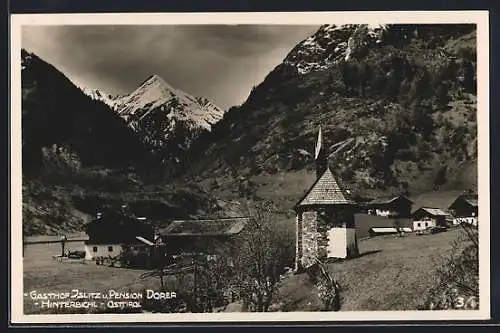 AK Hinterbichl /Osttirol, Gasthof Islitz und Pension Dorler