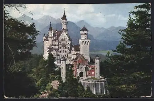 AK Blick auf Schloss Neuschwanstein