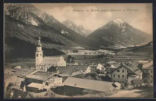 AK Fulpmes i. Stubai, Blick zum Ort gegen Medratz u. Pinnistal