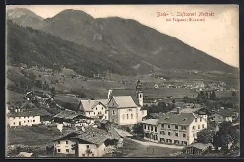 AK Medratz bei Fulpmes, Teilansicht mit Kirche