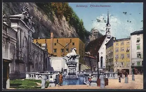 AK Salzburg, Partie an der Pferdeschwemme