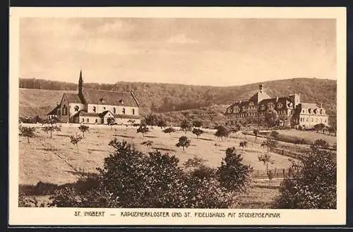 AK St. Ingbert, Kapuzinerkloster und St. Fidelishaus mit Studienseminar