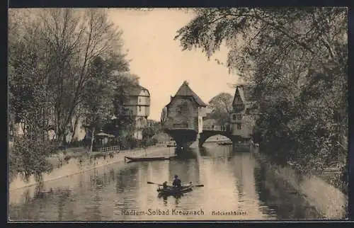 AK Bad Kreuznach, Blick auf Brückenhäuser