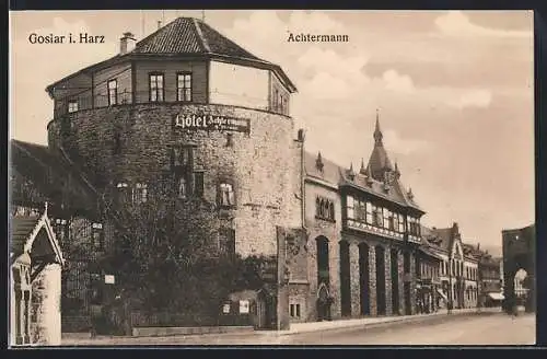 AK Goslar i. Harz, Hotel Achtermann, Bes. G. Pieper