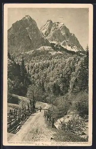 AK Grainau, Auf dem Weg zur Höllentalklamm