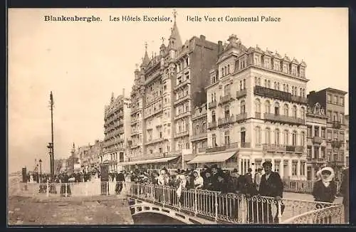 AK Blankenberghe, Les Hôtels Excelsior, Belle Vue et Continental Palace