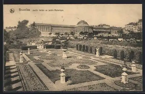 AK Bruxelles, Jardin italien au jardin Botanique