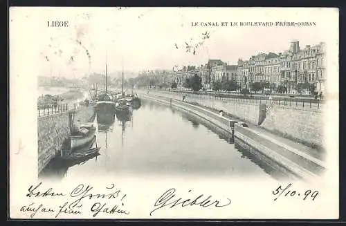 AK Liège, Le Canal et le Boulevard Frère-Orban