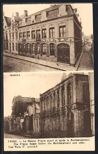 AK Ypres, La Maison Frayes