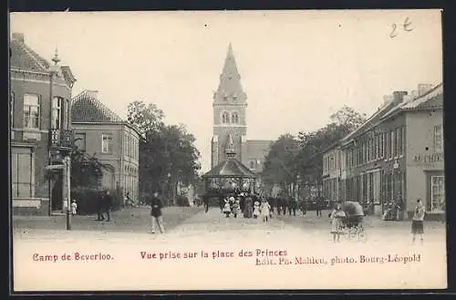 AK Beverloo, Camp, Vue sur la place des Princes