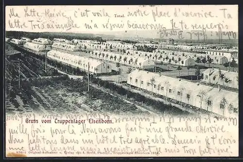 AK Elsenborn, Das Truppenlager aus der Vogelschau