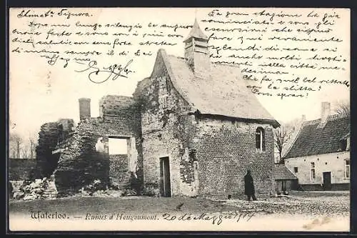 AK Waterloo, Ruines d`Hougoumont