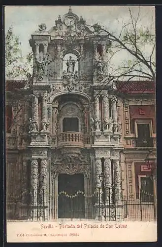 AK Sevilla, Portada del Palacio de San Telmo