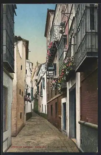 AK Sevilla, Calle del Barrio de Sante Cruz